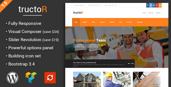 Roofing WordPress Themes