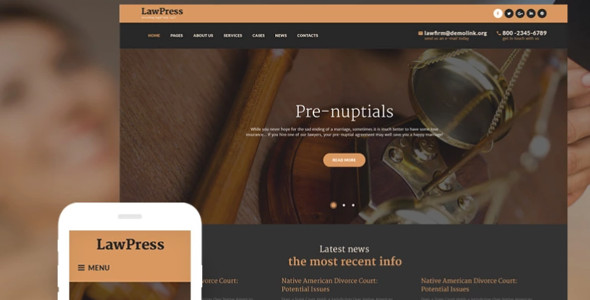 Sample Law Firm WordPress Templates
