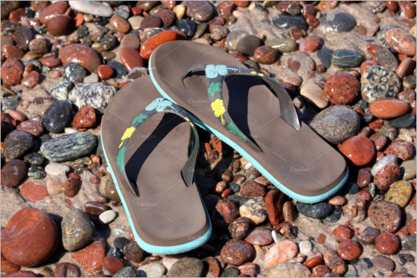 Sandals Pair Mockup Design