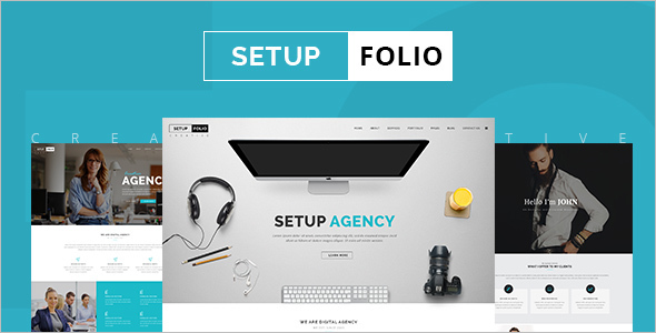 Setup Folio Single page WordPress Template