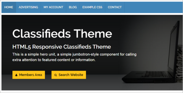 Simple Classifed WordPress Template