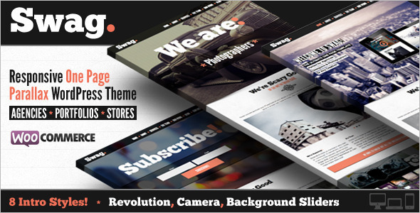 Simple OnePage Parallax WordPressTemplate