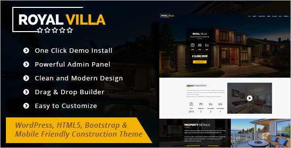 Single Property WordPress Template