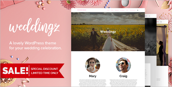 Sinsle Page Weeding WordPress Template