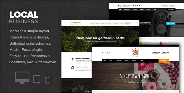 Small Local Business WordPress Template