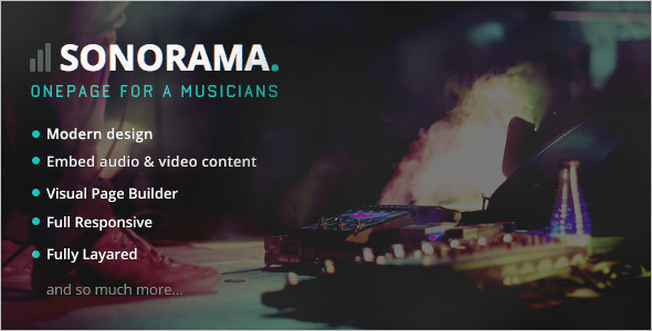 Sound Music WordPress Template