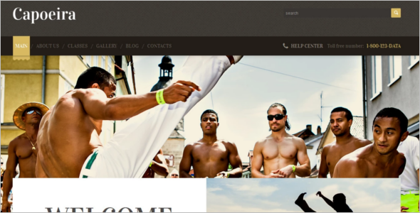 Travel Martial Art WordPress Template