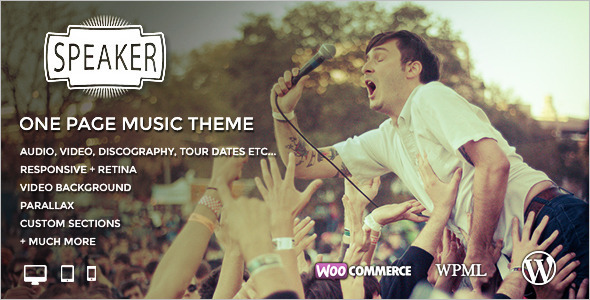 Video Music WordPress Template