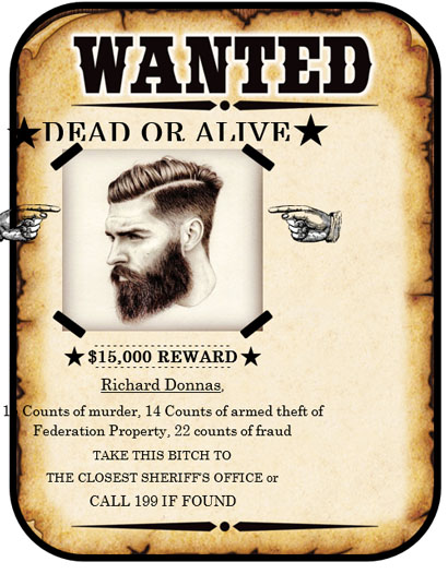 Wanted Poster Template created using MS Word