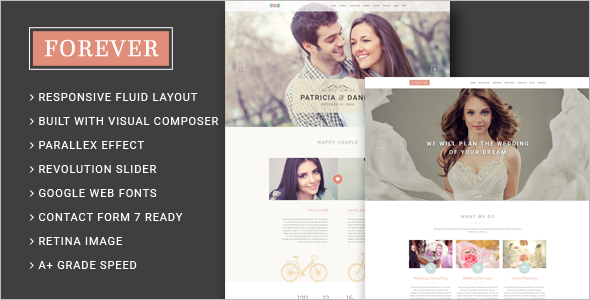 Wedding Agency WordPress Template
