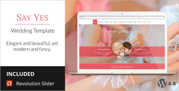Wedding Brosure WordPress Template