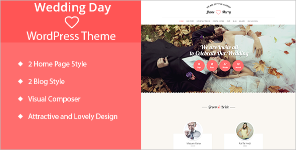 Wedding Day WordPress Template