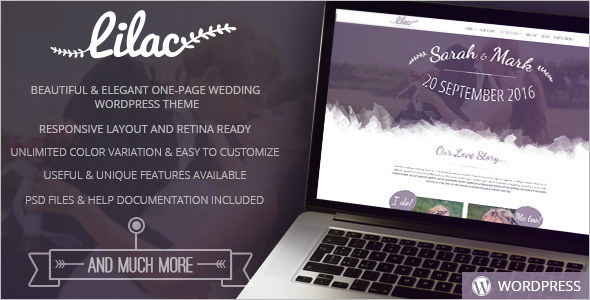 Wedding WordPress Model Template