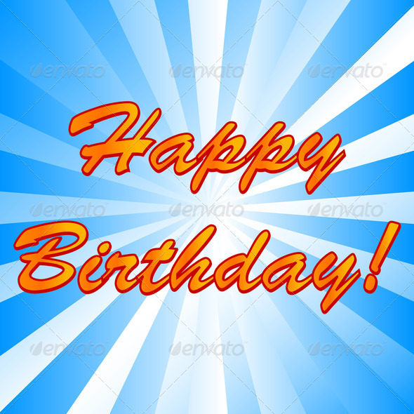 happy birthday background illustration
