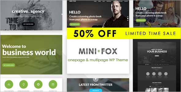 Premium Main Single WordPress Theme