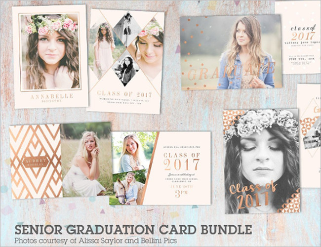 Bundle Senior Graduation Card Template