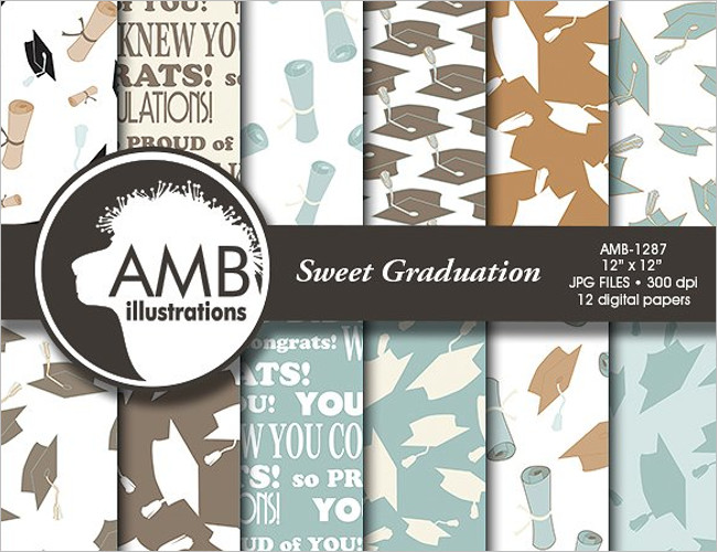 Senior Multi-Graduation Announcement card Template