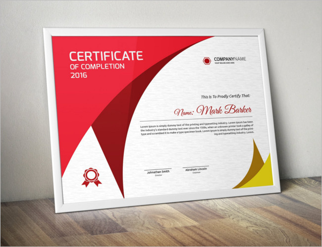 Announcement Certificate Card Template