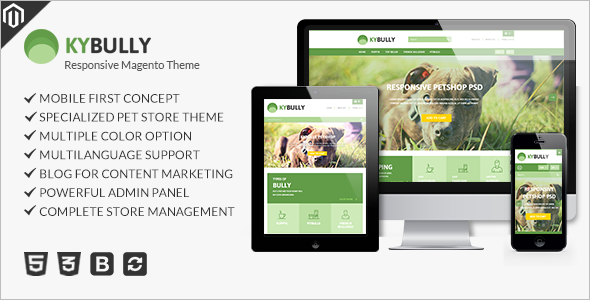 Animal Pet E-commerce Store Magento Theme