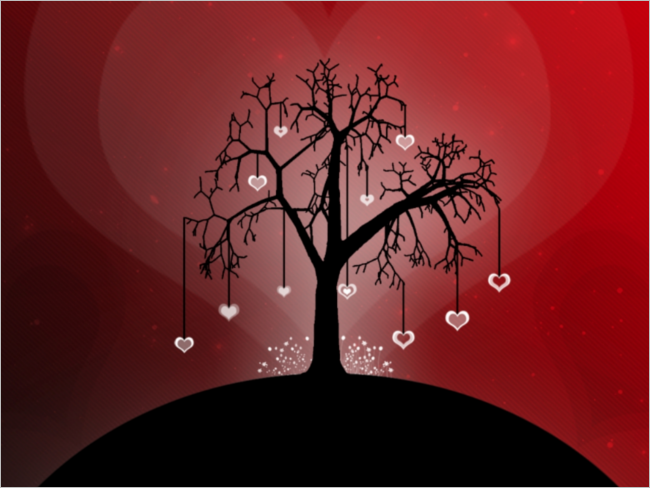 Artistic Love Background Design