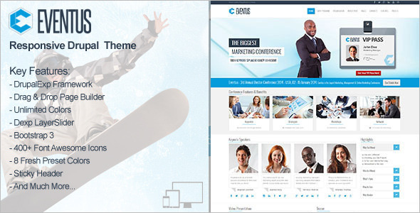 Awesome Events Drupal Templates