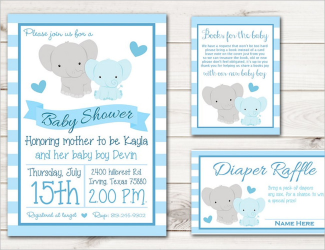Baby Boy Shower Invitation