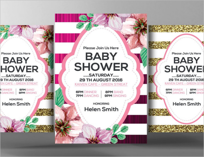 Baby Premium Shower Invitation Template