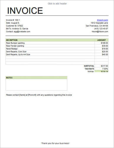 Basic-Service-Invoice-with-Tax