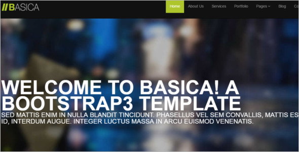 Basic jQuery Website Template