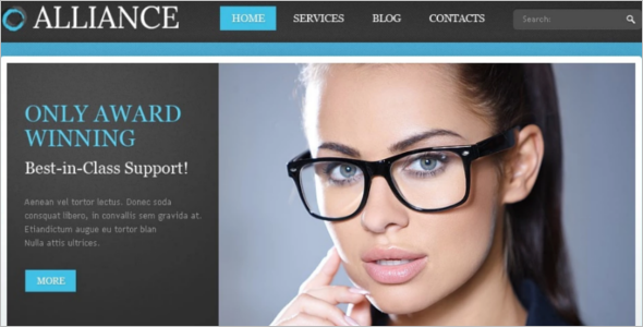 Blue Responsive Consulting Drupal Template