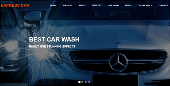 Car Wash HTML5 Website Template