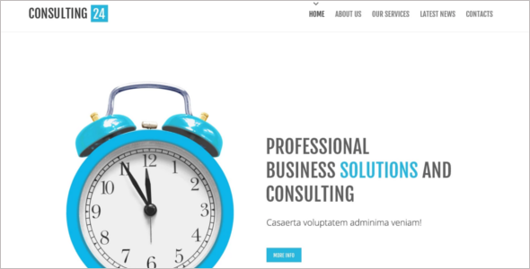 Consulting Mobile Website Template