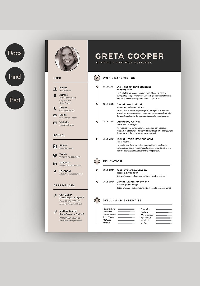 free creative resume template download