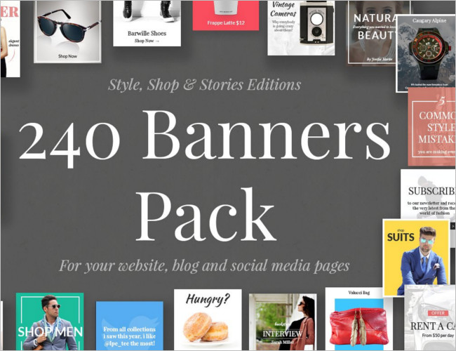 Custom Banners Pack Template