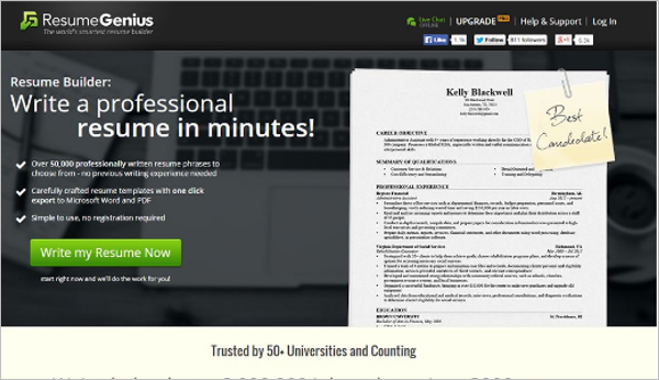 Download Resume Builder Template