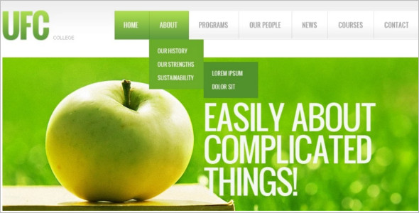Download University Website Template