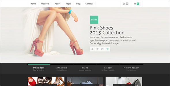 E-commerce PSD Website Model Template