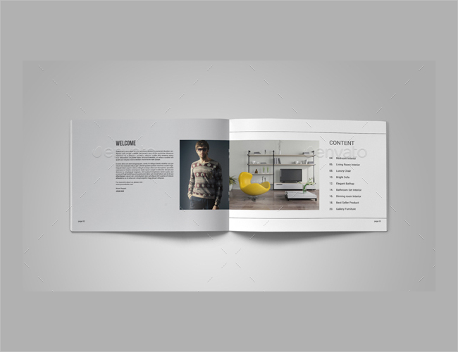 Editable Interior Decoration Brochure
