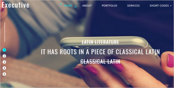 Elegant Html 5 Website Template
