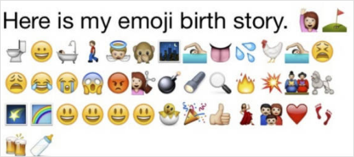 Emoji Birth Story Design