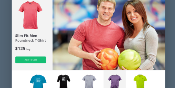 Free T-Shirt PSD eCommerce Template