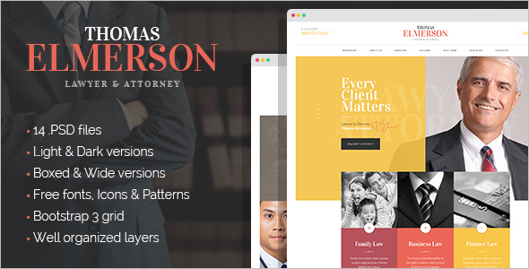 Law Company Finance Drupal template