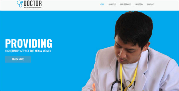 Medical caterory Website Template