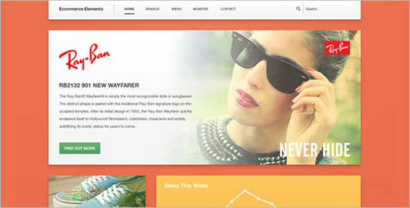 Modern Free PSD eCommerce Template