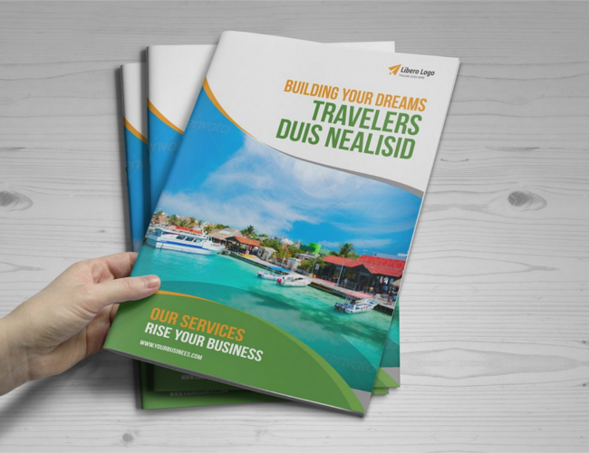 Multipurpose Bifold-Trifold Travel Brochure