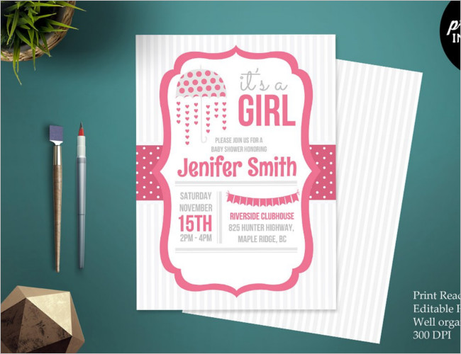 New Born Baby Shower Invitation