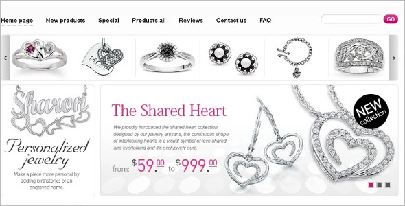 New Collection Jewelry ZenCart Template