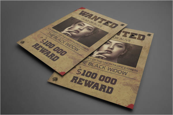 Old West Wanted Poster Design