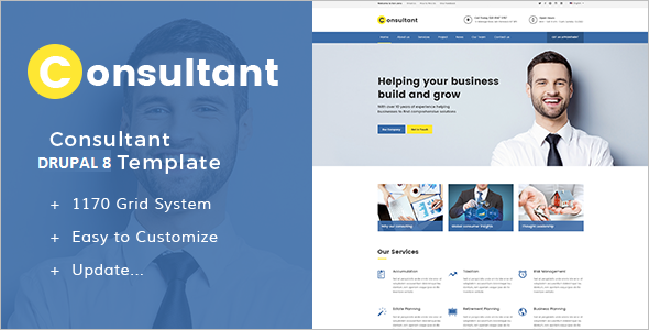 Online Web Drupal Template