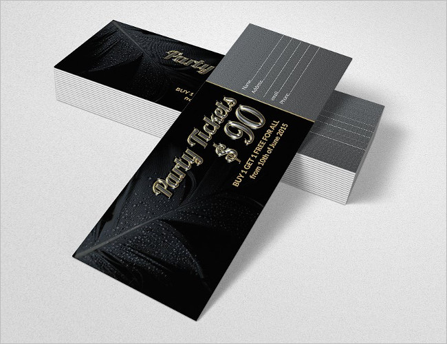 Party Pass Ticket Design